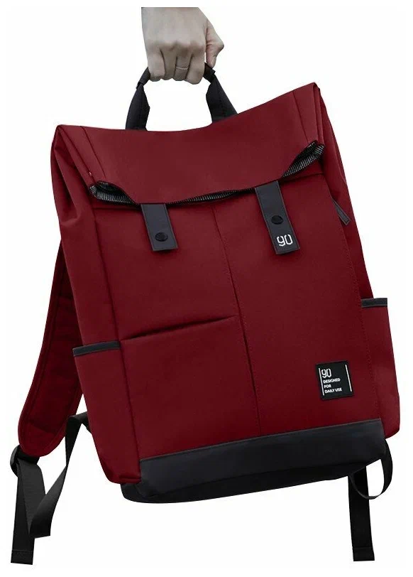  90 NINETYGO Vibrant College Casual Backpack (Red/)
