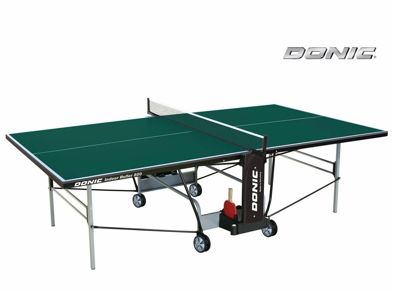 Теннисный стол Donic Indoor Roller 800 зеленый с сеткой