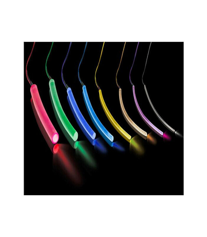 Световой опто волоконнный кабель бокового свечения в прозрачной трубке ,яркий, d 2мм Катушка 100 метров - фотография № 6