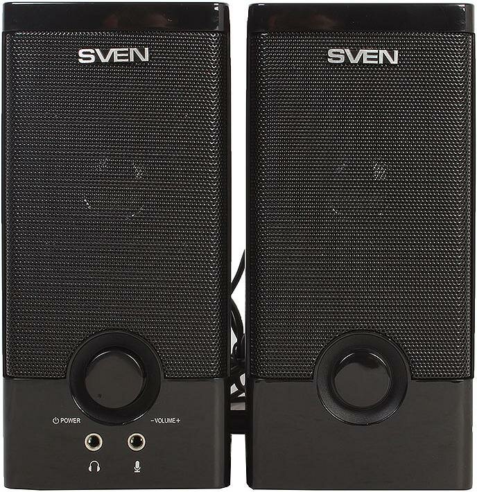 Колонки Sven SPS-603 Black чёрный, 2.0, USB, мощность 2x3 Вт(RMS)