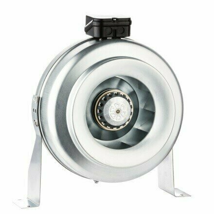 Круглый канальный вентилятор BVN BDTX 160-A для круглых воздуховодов диаметром 160 мм 440 м3/час 85 Вт стальной корпус