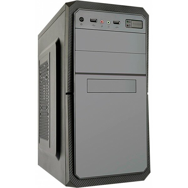 Корпус Exegate EX284026RUS Minitower BA-202 Black, mATX, (AA350, 80mm), 2*USB, Audio