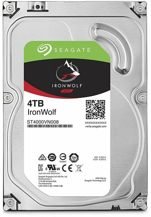 Жесткий диск 4Tb SATA-III Seagate IronWolf (ST4000VN008)