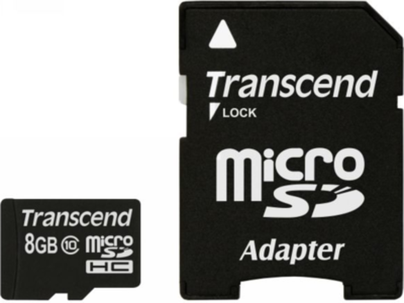 Память microSD 8Gb Transcend TS8GUSDHC10 .
