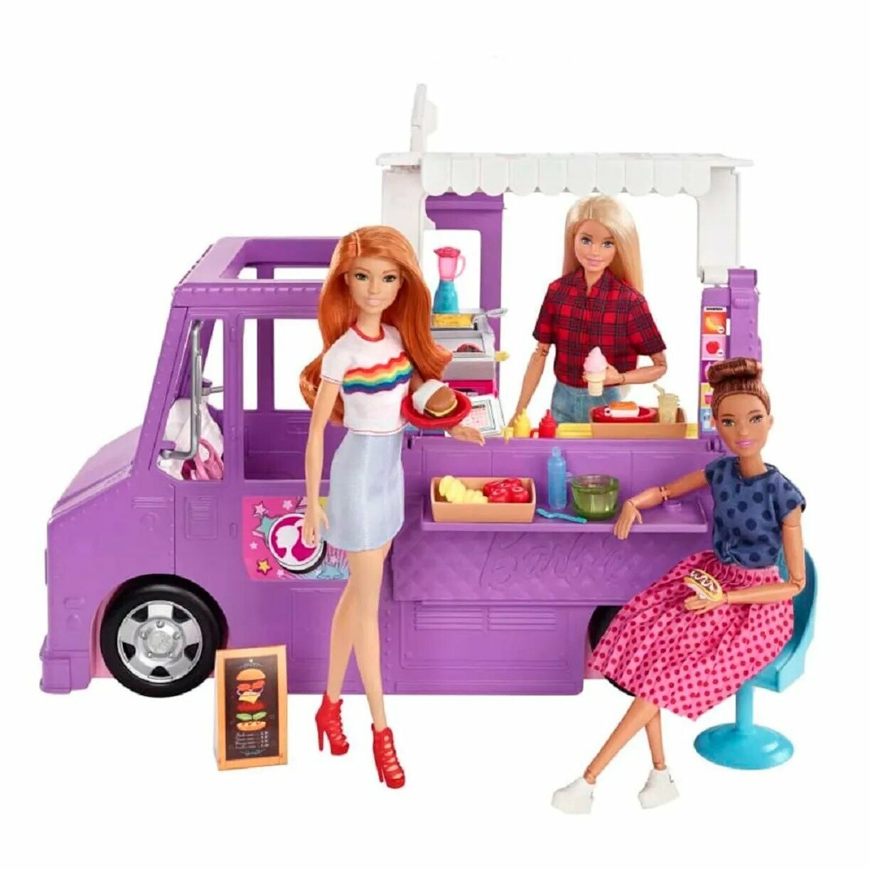 Игровой набор Barbie Фургончик с едой (GMW07) - фото №3