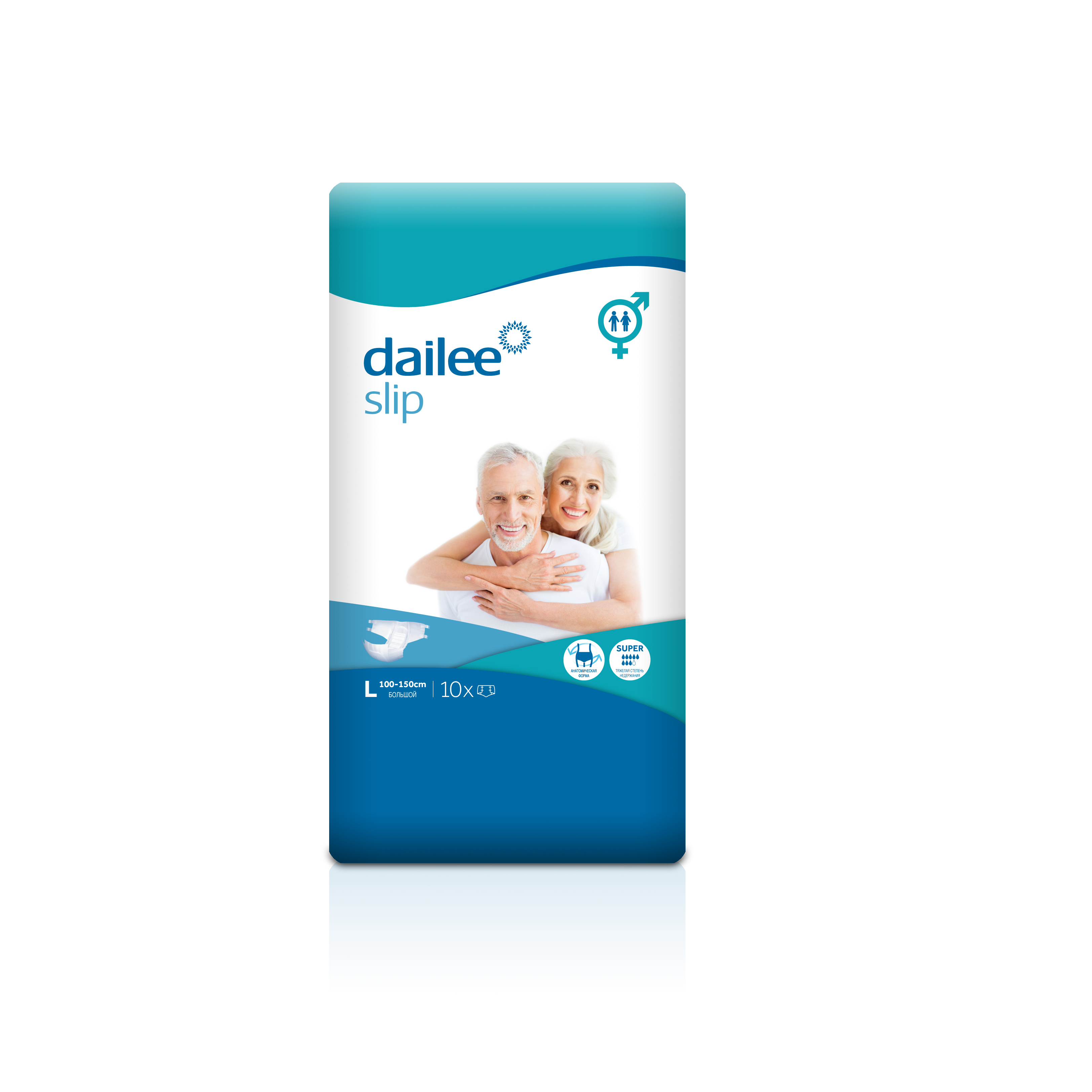 Dailee Slip / Дейли Слип - подгузники для взрослых, L, 10 шт.
