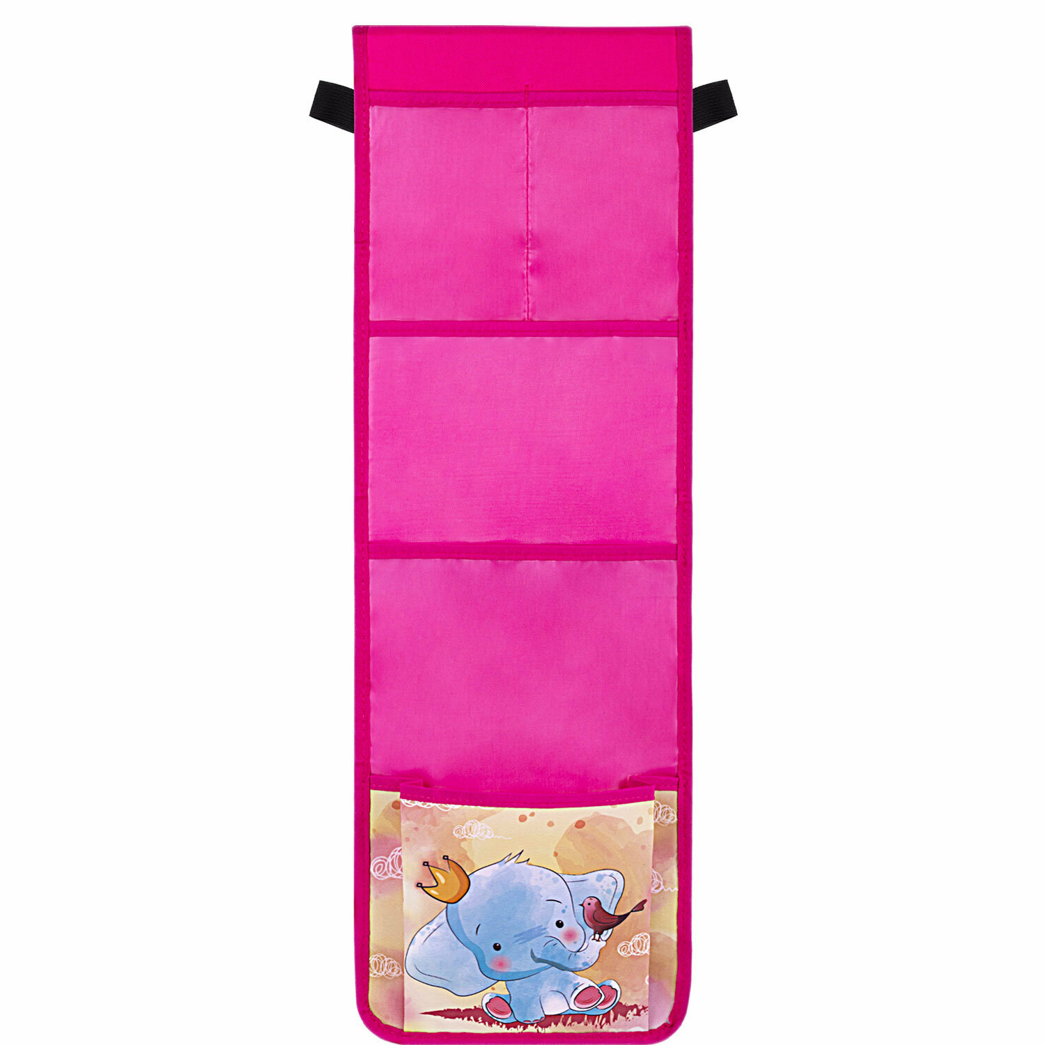 Кармашки-органайзер в шкафчик для детского сада юнландия, 5 карманов, 21х68 см, "Elephant", 271430 В комплекте: 2шт. - фотография № 1