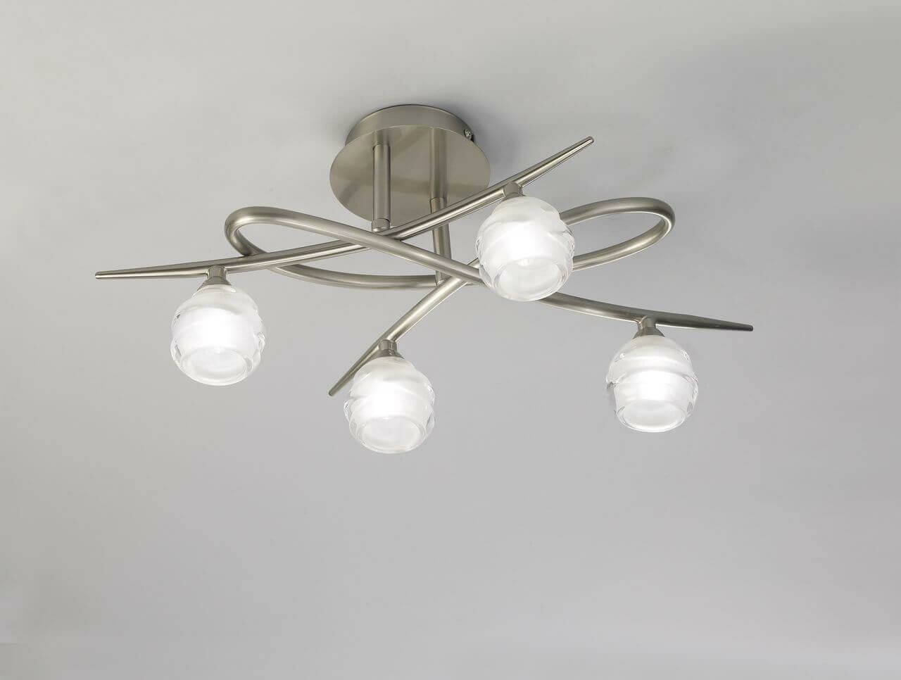 Mantra Потолочная люстра Mantra Loop Satin Nickel 1813