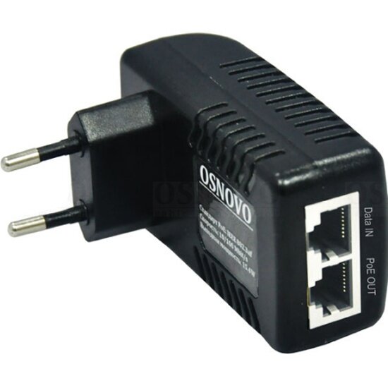 PoE-инжектор Osnovo Midspan-1/151G Gigabit Ethernet на 1 порт
