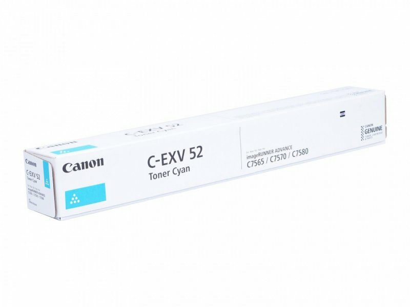 Тонер-картридж синий Canon C-EXV 52 (cyan)