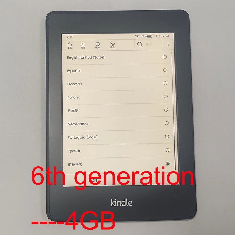 Электронная книга Kindle Paperwhite с подсветкой и сенсорным экраном 6 дюймов