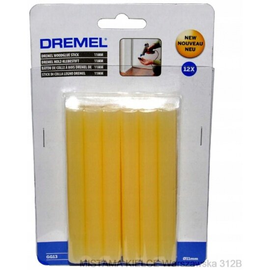 Стержни клеевые DREMEL GG13 для дерева 11 мм (высокотемпературные)