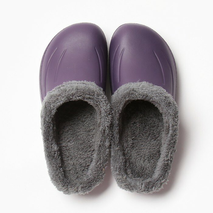 фото Сабо женские утепленные "Монтана" цвет баклажан, размер 37