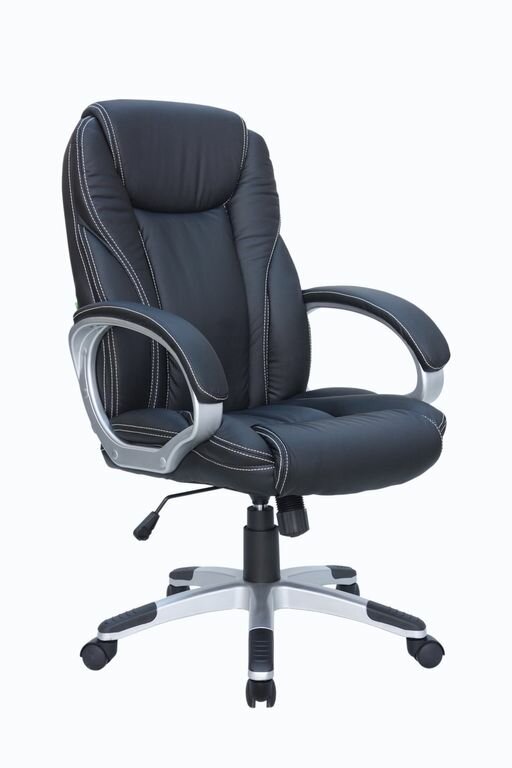 Кресло для руководителя в офис Riva Chair 9263 (Рипли) эко-кожа Черный