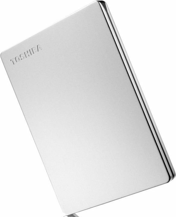 Внешний жесткий диск 1Tb Toshiba Canvio Slim Silver (HDTD310ES3DA)