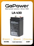 Аккумулятор свинцово-кислотный GoPower LA-430 4V 3Ah - изображение
