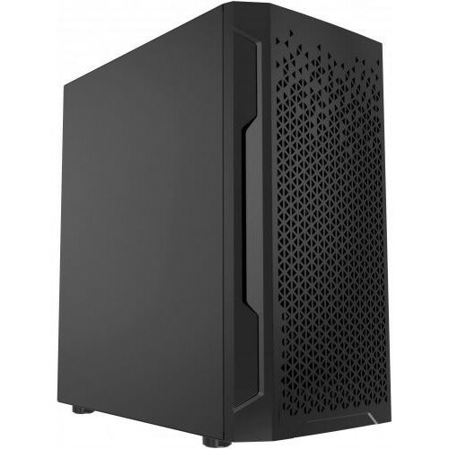 Powercase Корпус Mistral Micro Z2B SI, Non Window, Mesh, 2x 120mm fan, чёрный, mATX CMIMZB-F2SI