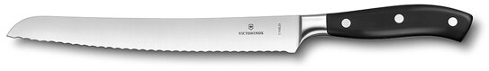 Нож для хлеба VICTORINOX Grand Maître, кованый, 23 см, чёрный Victorinox MR-7.7433.23G