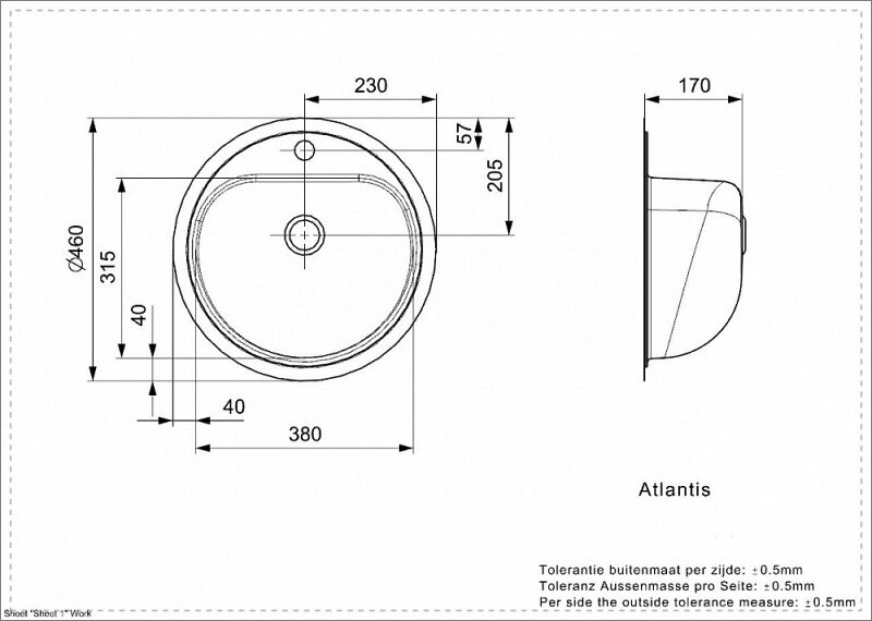 Кухонная мойка Reginox Atlantis LUX OSP (c/box) - фотография № 2