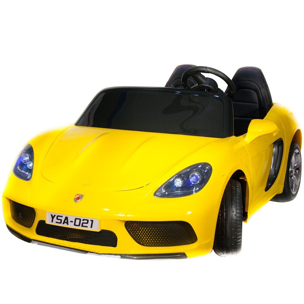 Детский электротранспорт Toyland Porsche Cayman YSA021-24V (180 W) жёлтый