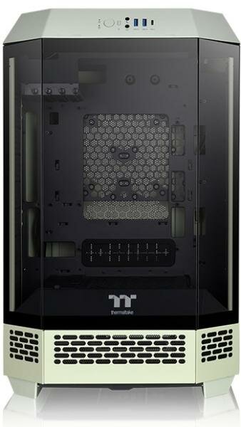 фото Корпус Thermaltake The Tower 300 Matcha Green зеленый без БП miniITX 7x120mm 5x140mm 2xUSB3.0 audio bott PSU