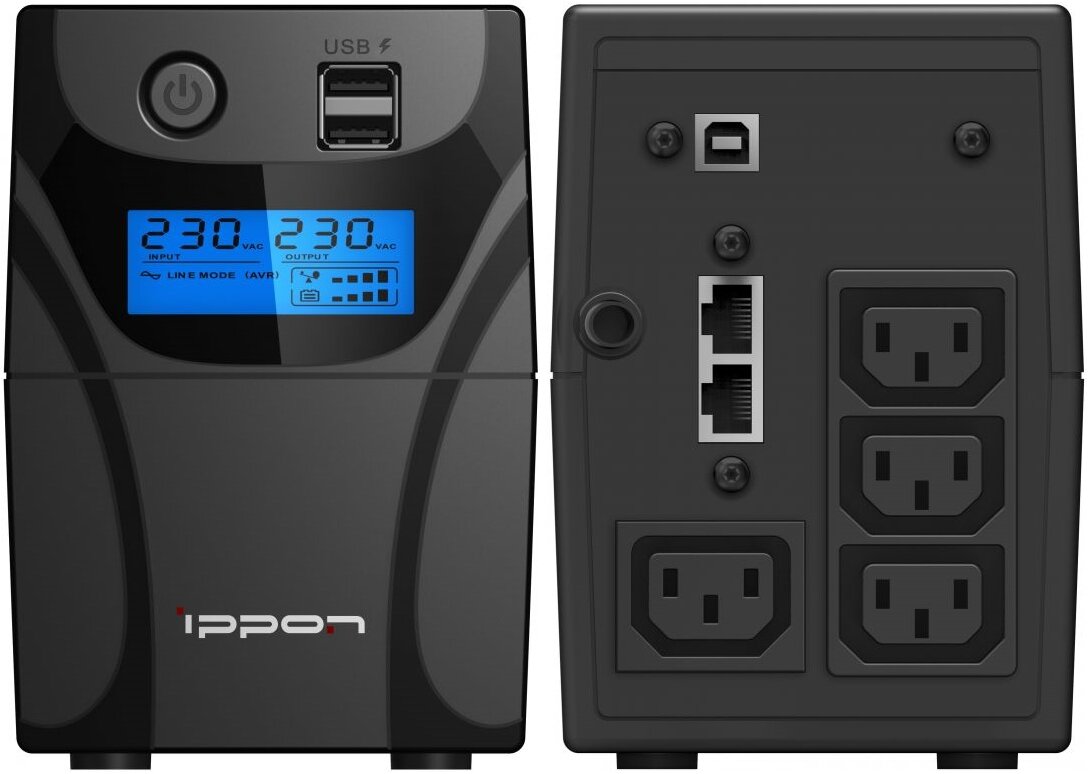 Источник бесперебойного питания Ippon Back Power Pro II 800 (1030309)