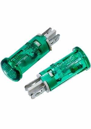 фото MDX-11A-G, индикаторная лампа зеленая 10мм, 220В (5 шт.)