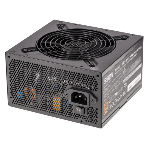 Блок питания Cooler Master MWE Bronze V2 550W, 550Вт, 120мм, черный, retail [mpe-5501-acaab-eu]