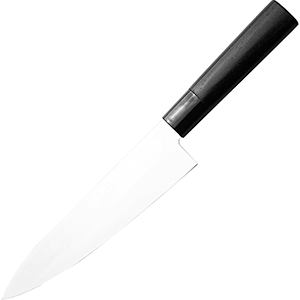 Нож кухонный «Шеф»;сталь нерж.,дерево;,L=305/160,B=40мм;металлич.,черный, Kasumi, QGY - 36842