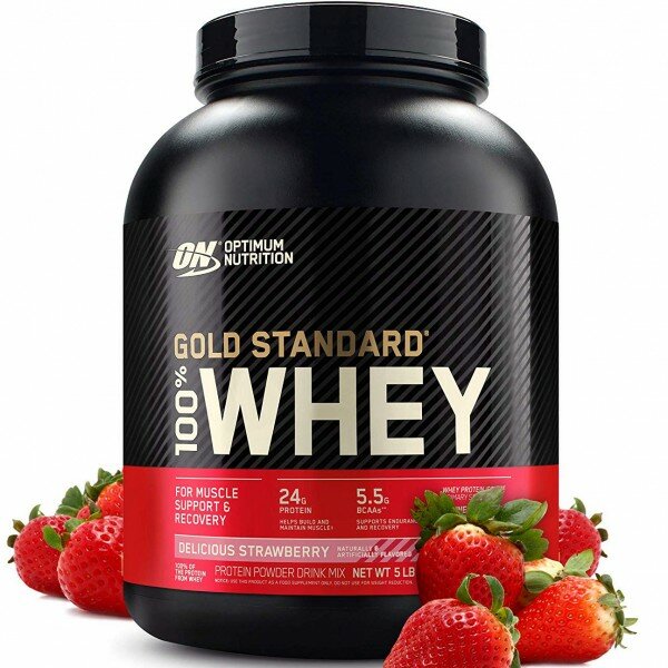 Optimum Nutrition Протеин Optimum Nutrition 100% Whey Gold Standard 2270 г, клубника-банан