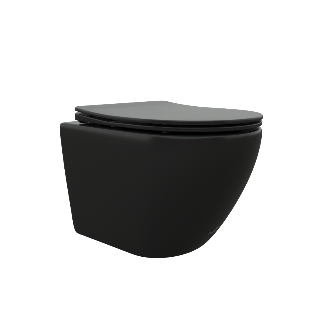 фото Унитаз подвесной Cerutti SPA TICINO Aria MB безободковый, черный матовый CT8918