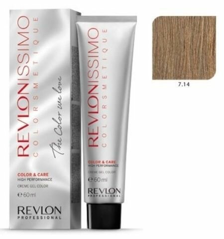 Revlon Professional Revlonissimo Colorsmetique Краска для волос оттенок 7-14 (блондин пепельно-медный)