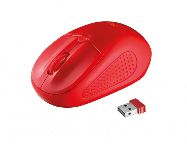  Trust Wireless Mouse Primo, USB, 800-1600dpi, Red 20787