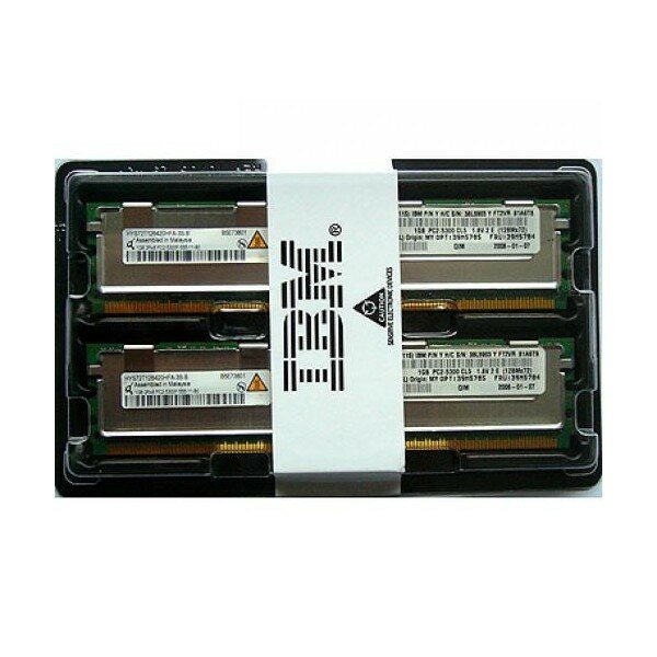 Серверная оперативная память FB-DIMM DDR2 1024Mb, , 667Mhz, Lenovo, ECC, REG, 1.8V (39M5781), (38L5901)