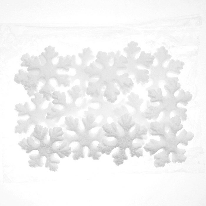 Основа для творчества и декорирования «Снежинка», набор 15 шт., размер 1 шт. — 7,2 × 2,8 см - фотография № 4