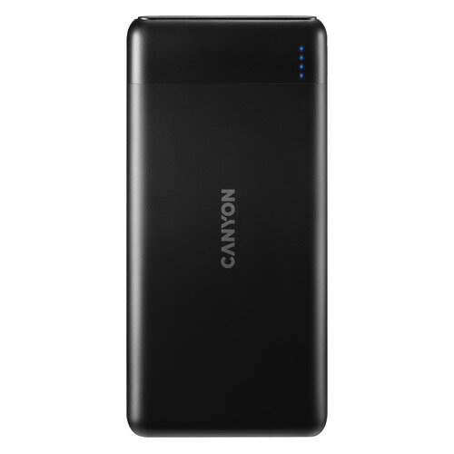 Внешний аккумулятор (Power Bank) Canyon PB-107, 10000мAч, черный [cne-cpb1007b]