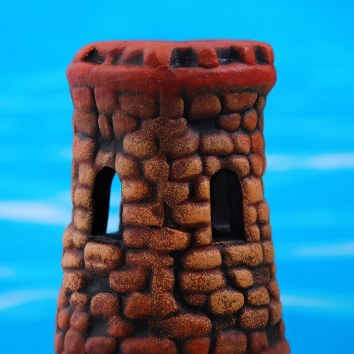 Декор для аквариума "Башня", керамический, 15 x 11 x 17 см - фотография № 5
