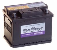 Автомобильный аккумулятор DELKOR AGM 60R 680А Обратная полярность 60 Ач (242x175x190)