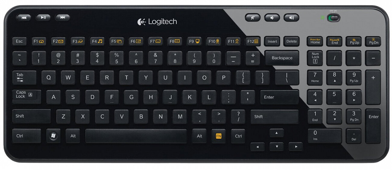   Logitech K360 Wireless Keyboard Black