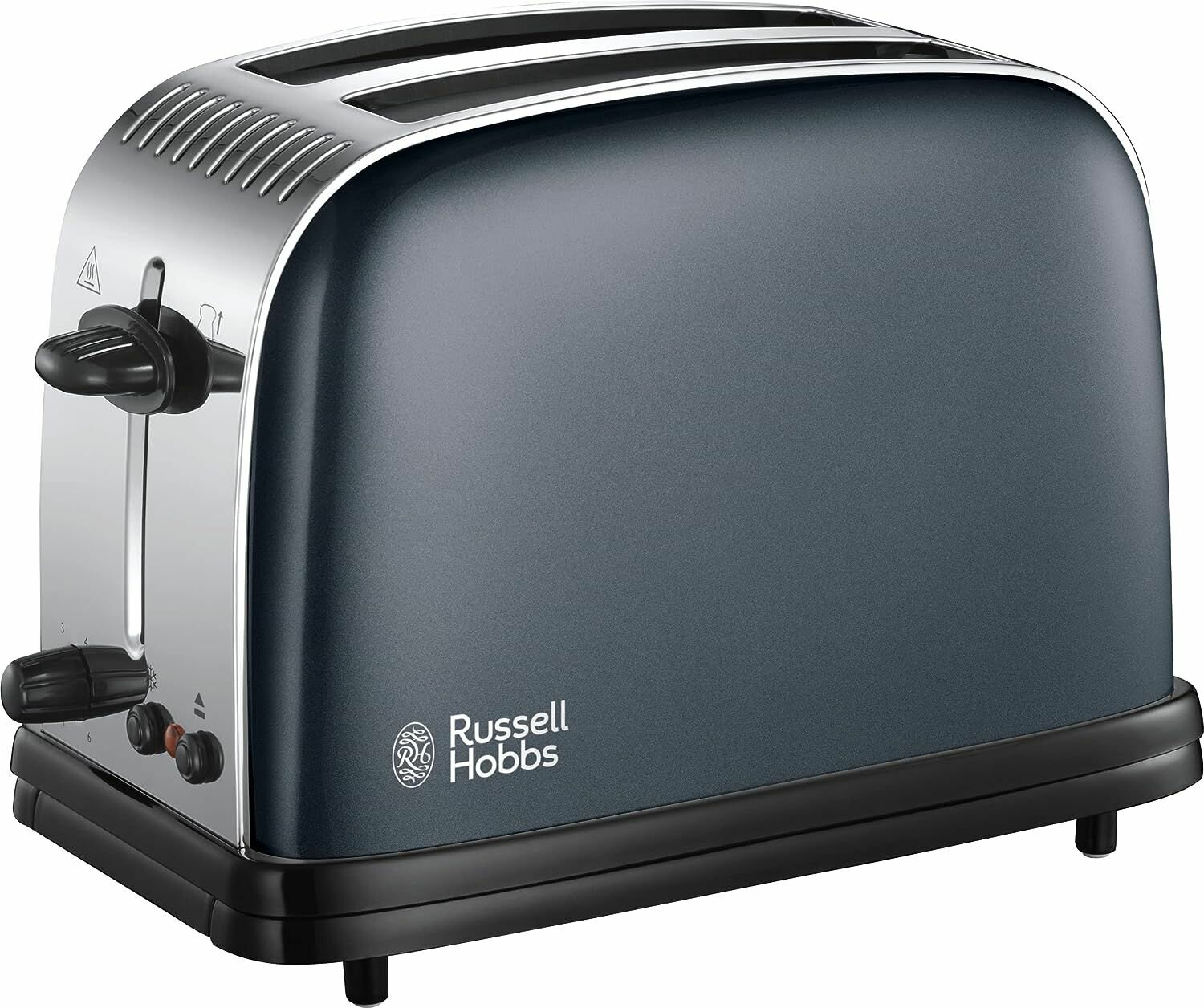 Тостер Russell Hobbs из нержавеющей стали, на 2 ломтика, серый, 1670Вт - фотография № 1