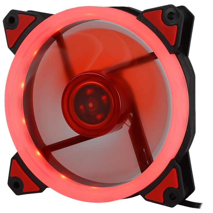 Вентилятор 120x120 Crown (CMCF-12025S-1230) Red Led 1500rpm