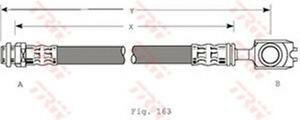 Тормозной шланг Trw PHD349 Svw: 1J0611701 1JD611701. Vag: 1J0611701 1J0611701L Audi A3 (8l1). Seat Leon (1m1). Seat