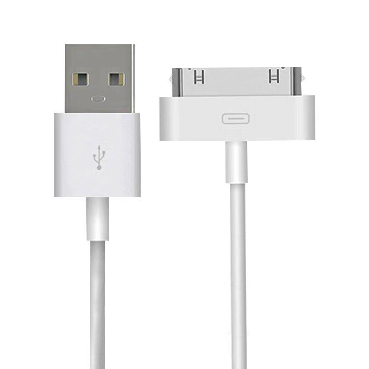 USB кабель 30 pin 3 метра для iPhone iPod и iPad (белый)