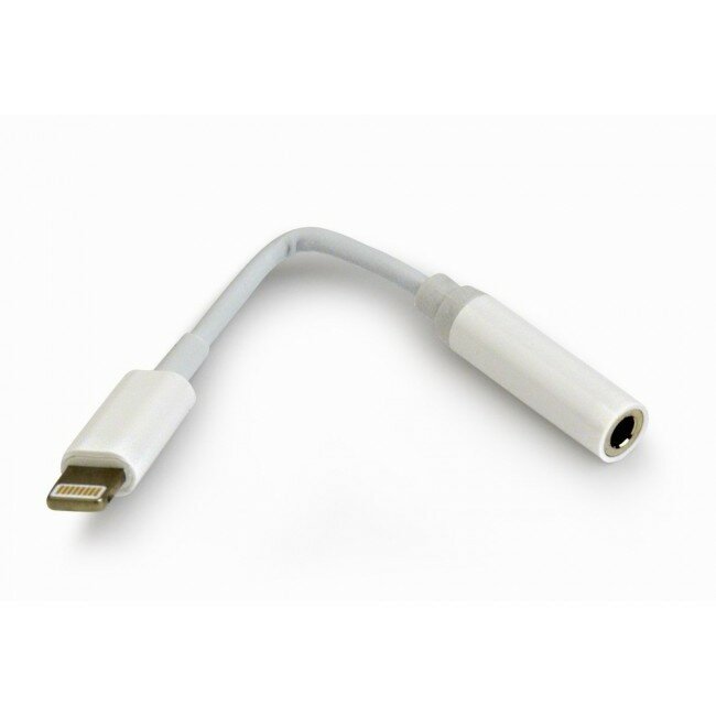 Cablexpert Переходник USB, Lightning Jack3.5F, белый CCA-LM3.5F-01-W