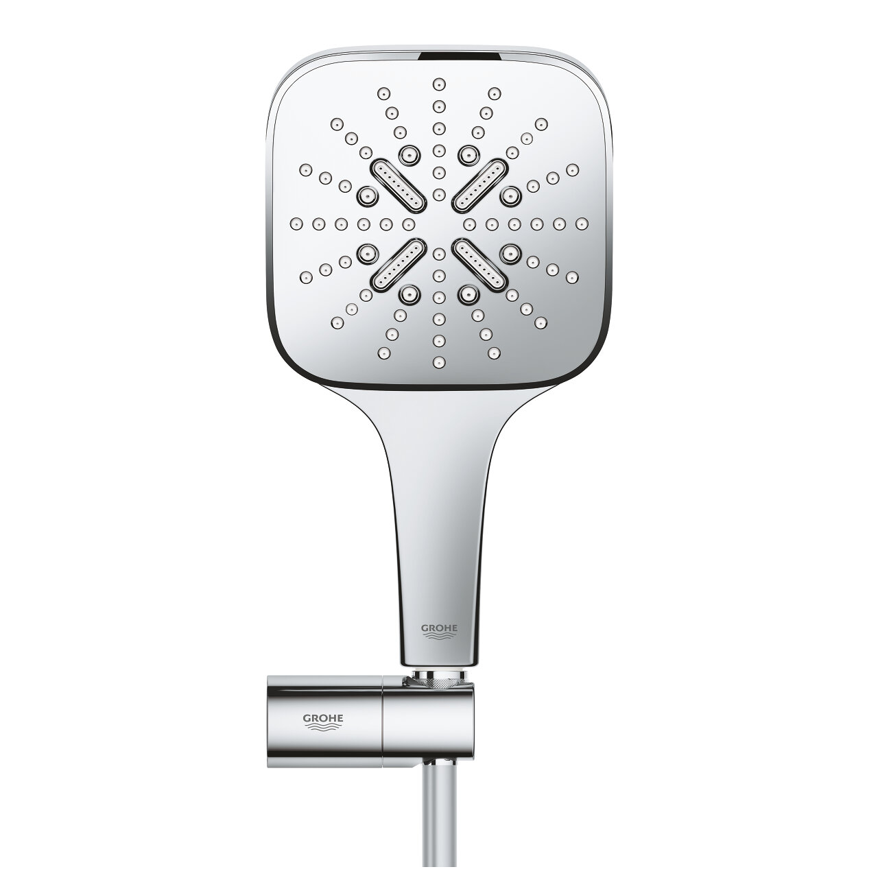 Душевой набор Grohe Rainshower SmartActive 130 Cube 3 режима, поворотный держатель, хром 26588000 - фотография № 2