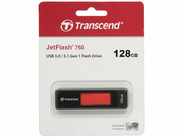 Накопитель USB flash Transcend Накопитель USB flash 128ГБ Transcend JetFlash 760 TS128GJF760 (USB3.0)