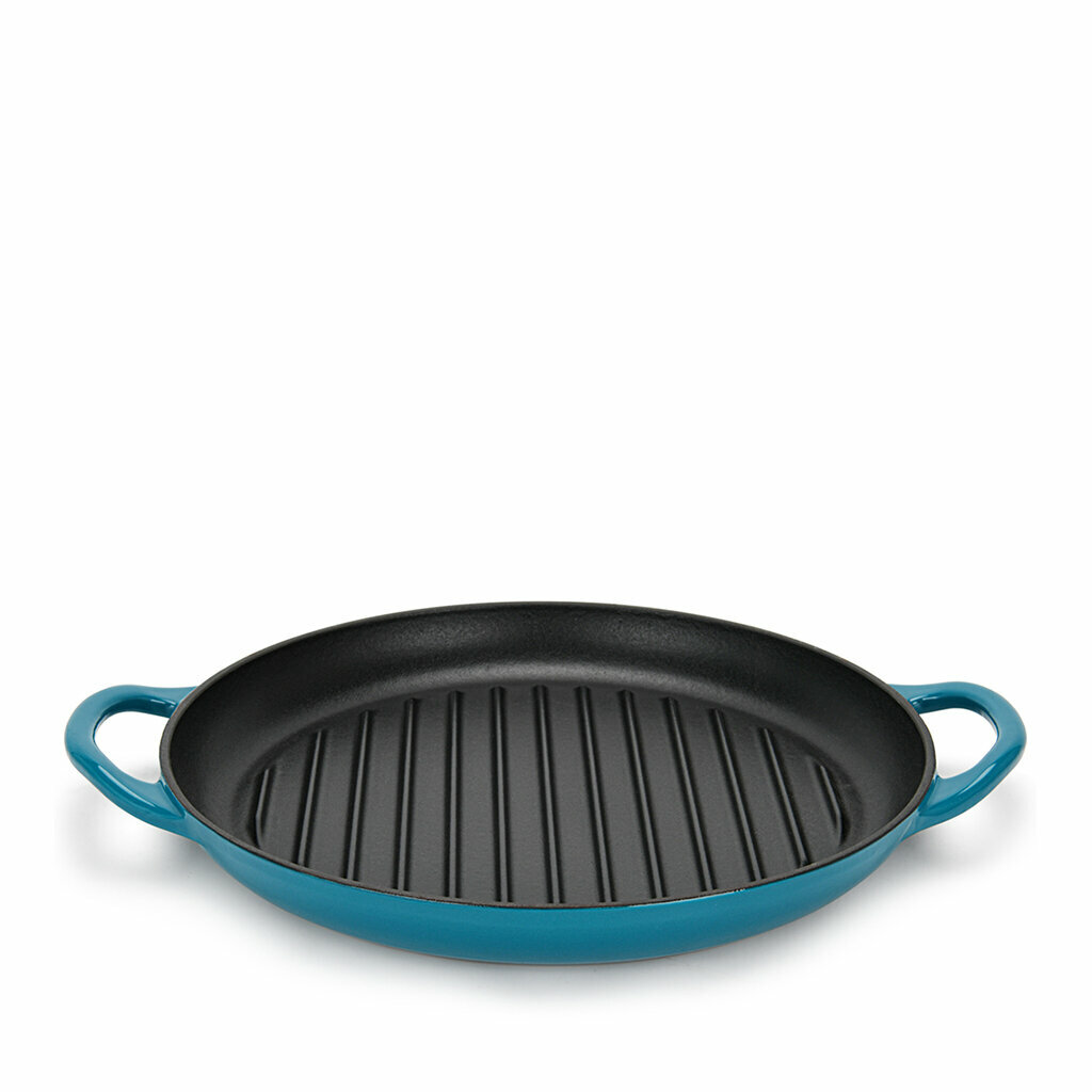 Сковорода-гриль Fissman чугунная, эмалированная, 30x4 см (4044)