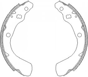 Комплект тормозных колодок Remsa 4151.00 Honda: 43153526951 ZCA415100 Honda Logo (Ga3)