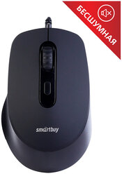 Мышь Smartbuy ONE 265-K, бесшумная, черный, 4btn+Roll - 3 шт.