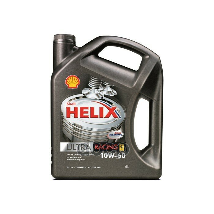 Shell Масло Моторное Синтетическое Helix Ultra Racing 10w-60, 4л